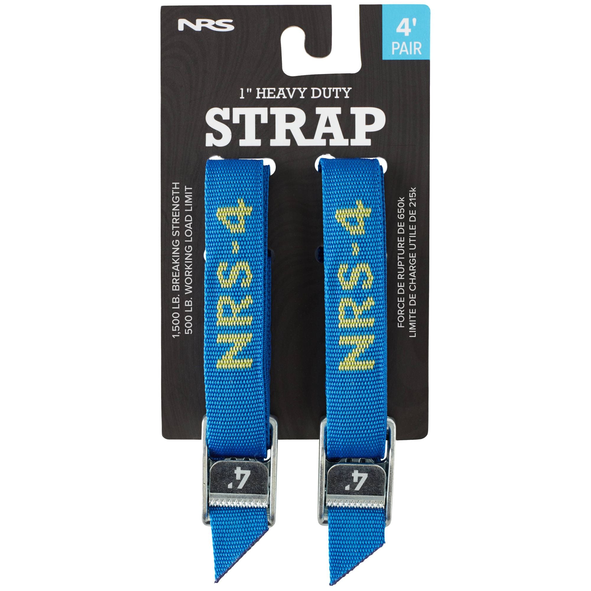NRS 1" HD Tie-Down Straps (pairs)-Straps-NRS-Pair-Iconic Blue-4'-SOTAR