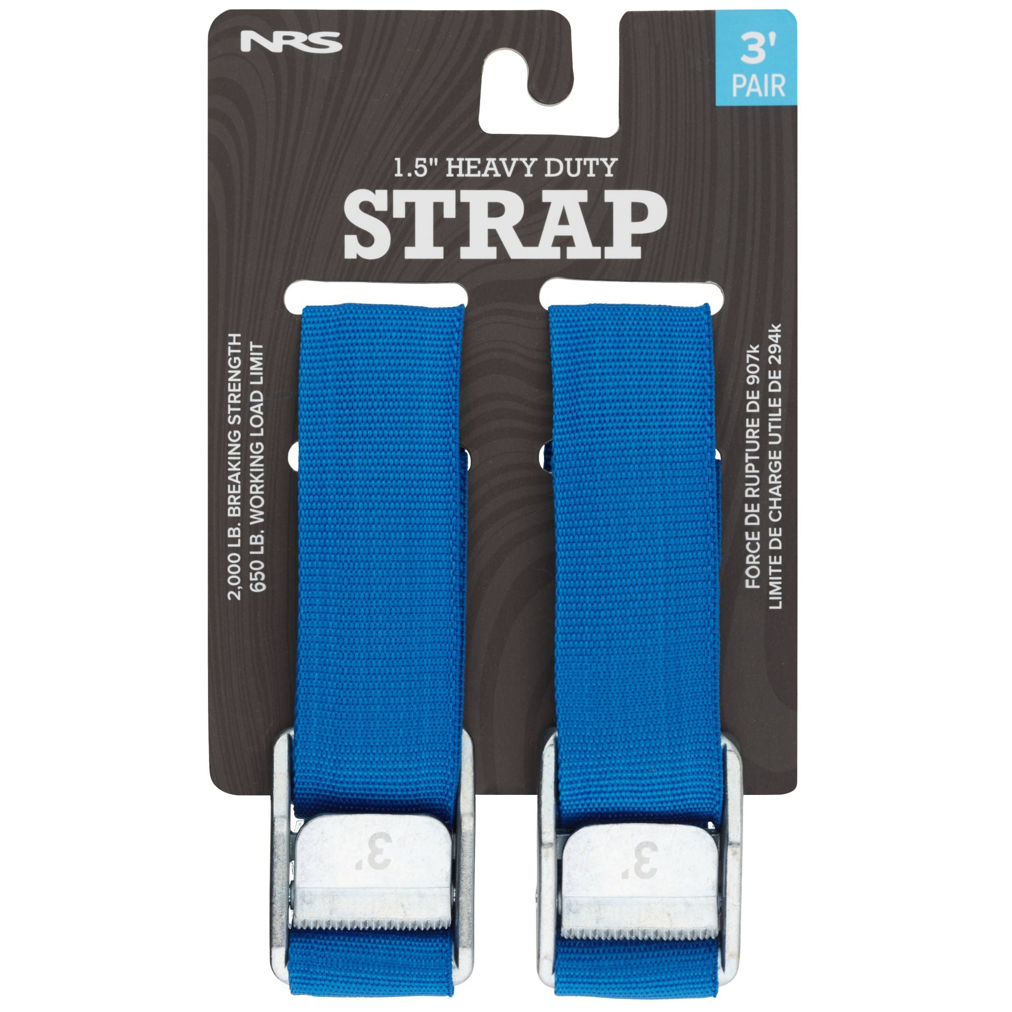 NRS 1.5" HD Tie-Down Straps (pairs)-Straps-NRS-3' Pair-SOTAR